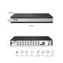 ZOSI 16CH 4-en-1 1080P Full HD DVR Enregistreur Vidéo Numérique avec 4TB HDD Intégré, Détection de Véhicule et de Personne, Noti