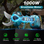 Sécateur Électrique Avec Perche, Moteur Brushless, Portée Totale 4,2 m, 2-en-1 Secateur Electrique Sans Fil avec 3 paires Lame S