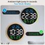 Horloge murale numérique à écran LED de 10 pouces avec réglage automatique de la luminosité et télécommande pour l'horloge mural