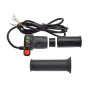 JOYSOG Poignée d'accélérateur de vélo électrique, 36 V/48 V Trottinette électrique avec 3 vitesses Affichage de la puissance Poi