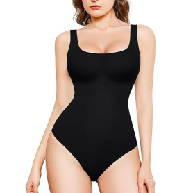 Nebility Body Gainant Femme Ventre Plat Invisible Gaine Amincissante Sculptant Débardeur Tops Minceur Body Shaper Combinaison Sa