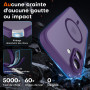 TOCOL Coque Magnétique pour iPhone 16 Plus 6,7 Pouces, Compatible avec MagSafe, Protection de l'objectif améliorée, Coque Mat Tr