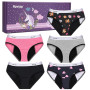 Rovtop Lot de 5 Culotte Menstruelle en Coton pour Fille Culotte Incontinence pour Enfants Adolescente Culotte Périodiques Lavabl
