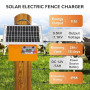 32KM cloture electrique solaire cloture electrique, 9,5 kV berger électrique Contrôleur pour chevaux, clôture électrique 0,5 J p