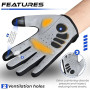 WESTWOOD FOX WFX Gants de vélo de Montagne à Doigts Entiers Gantsss de VTT pour écran Tactile Gants rembourrés antidérapants VTT