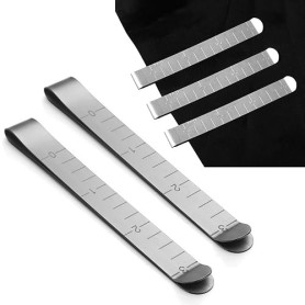 Dreamil Lot de 20 pinces à coudre en acier inoxydable - Pinces pour tissu - Règle de mesure de couture - Marqueur d'ourlet - Acc