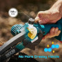 SEESII Mini Tronçonneuse à Batterie 2x4000mAh, 6 Pouces Tronçonneuse Électrique sans Fil avec Injecteur de Lubrifiant et Chaîne