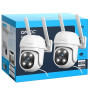GNCC GK2 Pack de 2 Caméras de Surveillance WiFi Extérieures 1080P, PTZ 360°, Vision Nocturne en Couleur, Suivi de Mouvement, Ala