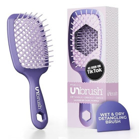 FHI Heat UNbrush Brosse Démêlante à Cheveux Secs ou Mouillés, Brosse à Cheveux Aérée, Brossage sans Douleur, Tous Types de Cheve