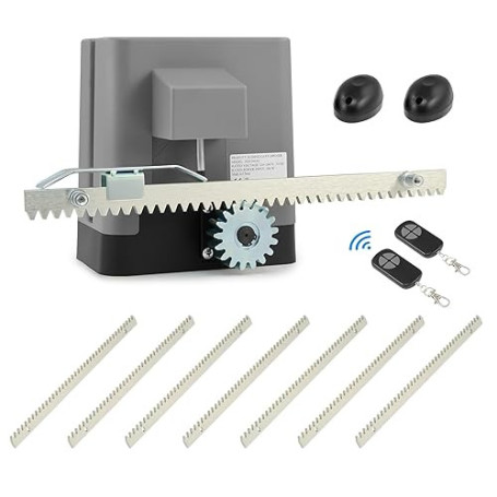 CO-Z Motorisation pour Portail Coulissant 280W - Automatisme Portail jusqu'à 600KG et 8M avec 2 Télécommandes - Sécurité par Cap