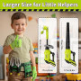 Pandapop 2 in 1 Outils Enfant, Débroussailleuse Enfant avec Lumière, Souffleur Feuille avec Son, Kit Jardinage avec Ceinture Et