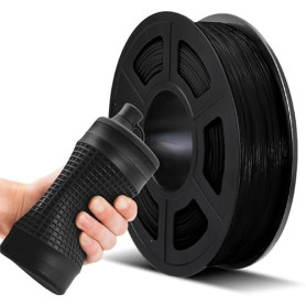 TPU Flexible Filament 1.75mm, JAYO Imprimante 3D Filament TPU Shore 95A, Précision de +/-0,02mm, 0.5KG/500G Bobine, TPU Noir