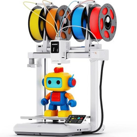 Anycubic Kobra X Imprimante 3D Multicolore, Impression Multifilament Souple et Rigide, Nivellement Automatique Amélioré, Impress