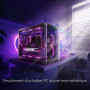 AsiaHorse Nyota Ventilateur PC 120MM ARGB [Lot de 1] [HDB] Ventilateur RGB 2000 RPM/61.5 CFM/2,16 MMH2O 5V 3PIN ARGB et ventilat