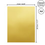 Belle Vous Papier Cartonné Doré A4 (Lot de 60) - 29,7 x 21 cm - Papier Metalisé/Carton Dore de 250 g/m² pour Invitations de Mari