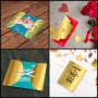 Belle Vous Papier Cartonné Doré A4 (Lot de 60) - 29,7 x 21 cm - Papier Metalisé/Carton Dore de 250 g/m² pour Invitations de Mari