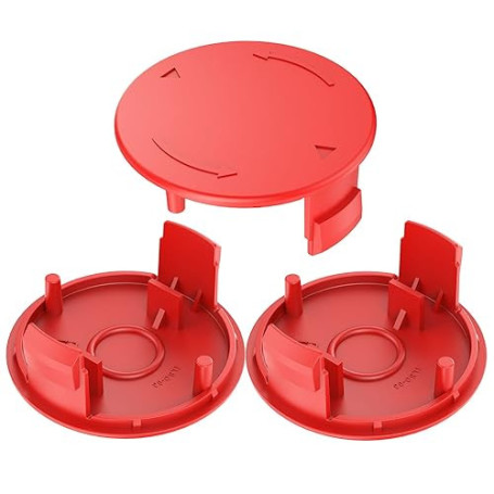 TRUSTLIONTEK 3 pièces F016F04841 Couvre-bobine, Couvercle de bobine pour taille-haies compatible avec Bosch Afs 23-37 Fil de tai