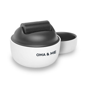 OMA & ME Derma Roller 0.5 mm - Stimule la Pousse des Cheveux Naturellement, Favorise la Croissance du Cuir Chevelu - Microneedli