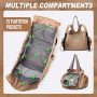 YongXinMY Sac de rangement de voyage multifonction pour femme – Sac à dos convertible à bandoulière Sac fourre-tout de grande ca