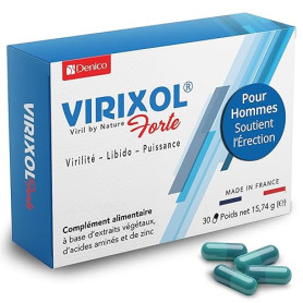VIRIXOL FORTE® | Performance & Vitalité Masculine | Booster Libido, Érection & Virilité | Maca, Ginseng, Tribulus, L-Arginine, L