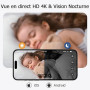 Digimore Mini Camera Espion sans Fil, WiFi Camera Surveillance 10h Enregistrement Continu, Stockage Cloud Gratuit, Batterie 3000