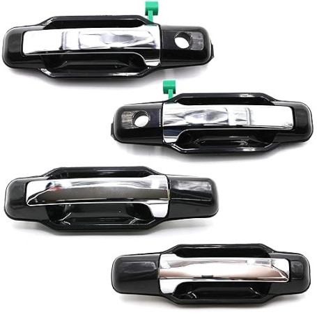 Otois Lot de 4 poignées de porte extérieures chromées avant arrière gauche droite pour Kia Sorento 2003 2009