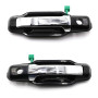 Otois Lot de 4 poignées de porte extérieures chromées avant arrière gauche droite pour Kia Sorento 2003 2009