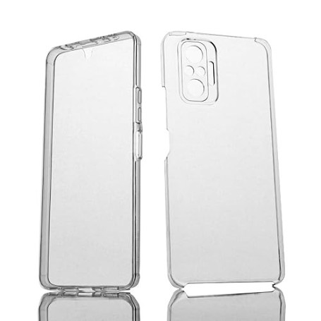 Max Power Digital Coque pour Xiaomi Redmi Note 10 Pro Silicone Transparent Housse Antichoc Double Face 360 Degrés Etui Arrière e