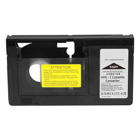 Laroal Adaptateur VHS-C vers VHS pour Cassette VHS-C/S-VHS-C Uniquement, Non Compatible MiniDV, 8mm, Hi8, Digital8