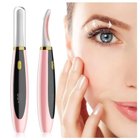 Recourbe Cils Chauffant, À Chauffage Rapide Brosse à Cils USB Électrique avec Contrôle Intelligent 3 Niveaux et Poil de Brosse e