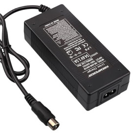 48V Chargeur de Batterie Trottinette pour 54,6V vélo Fahrrad Chargeurs Piles électrique Sortie RCA 10MM1,5A de VCA Lithium (RCA