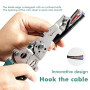 YUPZAR 1 Pièce 26 en 1 Pliable Denudeur Cable Electrique, Pince Coupante Electricien Precision, Outils Electricien Multifonction