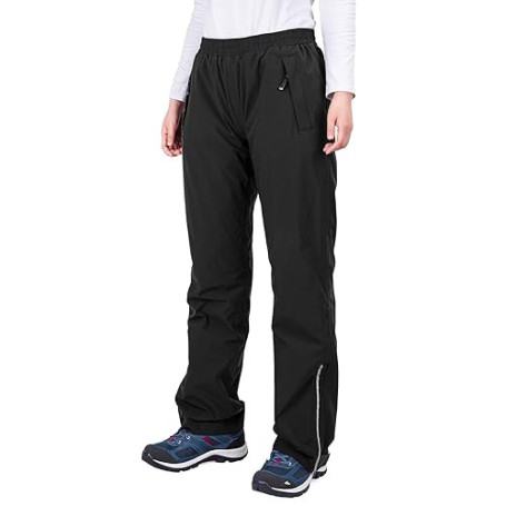 33,000ft Pantalon de Pluie Femme Respirant Imperméable Pantalon de Randonnée Coupe-Vent Résistant D'extérieur Pantalon de Trekki