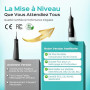 COSLUS C20 Jet Dentaire Hydropulseur Portable 300 ML Sans Fil Irrigateur Dentaire Hydropulseur Dentaire Double Débit d'eau Water