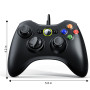 Gezimetie 2 Pack Manette Xbox PC Joystick, Xbox 360 de Connection USB - Double Vibration - Idéal pour Vos Sessions de Jeux sur P