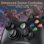 Gezimetie 2 Pack Manette Xbox PC Joystick, Xbox 360 de Connection USB - Double Vibration - Idéal pour Vos Sessions de Jeux sur P