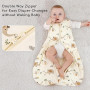 Yukkidds Gigoteuse Bébé Hiver 1.5 TOG en Coton Doux, Turbulette Chaude avec Fermeture Éclair, Lot de 2, pour Nouveau-né Garçons