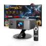 Videoprojecteur 4K【2026 GTV/1er Mini Ultra Courte】 Retroprojecteur Apps Officiell, AutoFocus/Keystone 1080P,1600 Hte luminosité 