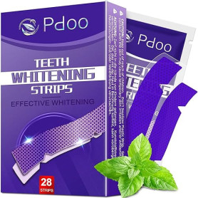 Bandes de Blanchiment Dentaire Violet 28 Pcs (14 Paires) | Kit de Blanchiment Dentaire Sans Peroxyde | Effet Correcteur de Teint