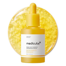 medicube Sérum aux Capsules d'Acide Kojique et Curcuma - Clarifiant Et Équilibrant Pour Peaux À Problèmes - Soin Apaisant Et Écl