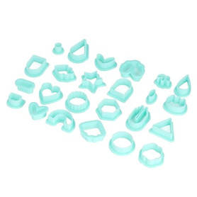 Yctze Ensemble de 24 Emporte-pièces en Pâte Polymère – Différentes Formes pour Boucles d'oreilles, Moules et Travaux Manuels en