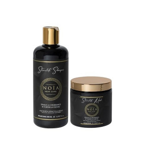 NOÏA HAIR – Coffret Duo Professionnel STIMULATE – Shampoing 500ml + Masque 500ml – Croissance & Anti-Chute – Fortifiant Capillai