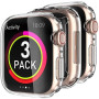 Delidigi 3 Pièces Coque pour Apple Watch 40mm, Protection D'écran en TPU Haute Transparence Antichoc Compatible avec Apple Watch