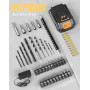 VIWKO Perceuse Visseuse Sans Fil, 20V Visseuse Devisseuse Sans Fil, 25+1 Réglages de Couple, Perceuse-visseuse Max 42Nm Visseuse
