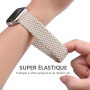 CeMiKa Bracelets Tressé Compatibles avec Bracelet Apple Watch 40mm 41mm 42mm 38mm, Bande Élastique en Tissu Nylon Extensible pou