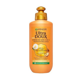 Garnier Ultra Doux Huiles Merveilleuses pour Cheveux Secs & Ternes - Crème de Soin Nutrition Brillance - À l'Huile d'Argan & de