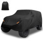 X AUTOHAUX Housse de voiture pour Jeep Wrangler JK JL YJ TJ 4 portes 2007-2023 - Étanche contre le soleil, la pluie, la poussièr