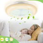 Vigevee 80W Ventilateur de Plafond avec éclairage, LED Variable Lumière du Ventilateur Mode été Hiver, avec Télécommande et APP,