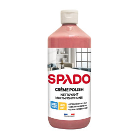 SPADO - Crème Polish nettoyant multi fonctions - Nettoie, dégraisse et polit - Protège - Pour vitre, alu, inox, chrome et plasti