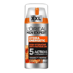L'Oréal Men Expert - Soin Hydratant Anti-Fatigue 24H pour Homme - Hydrate & Illumine - Concentré en Vitamine C Pure 10% - Usage